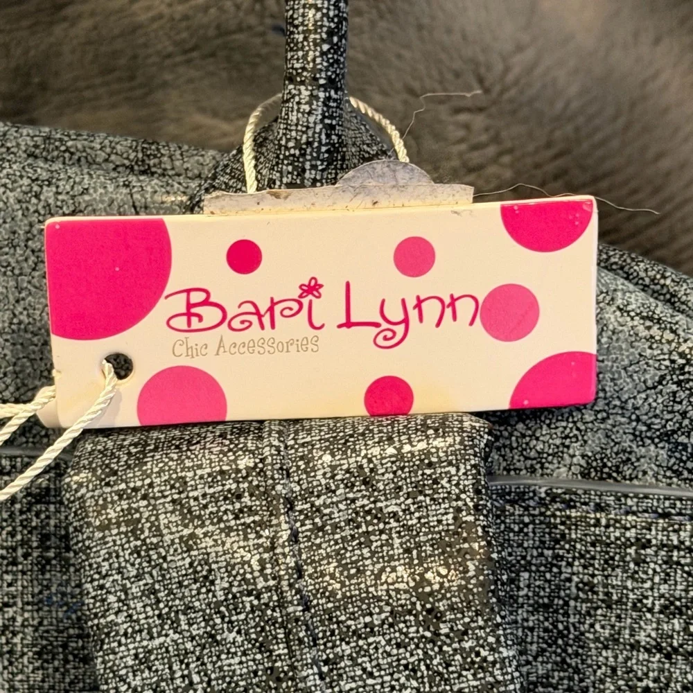 NWT - Bari Lynn - Navy Denim Metallic Backpack